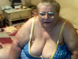 Look at this horny blonde grandma. She is a...